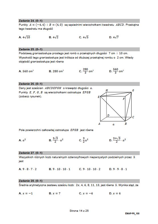 Matura Z Matematyki 2022. Mamy Arkusz CKE. Takie Były Zadania - WP ...