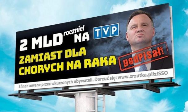 Wybory prezydenckie 2020. Billboardy ze zbiórki uderzą w Andrzeja Dudę - WP Wiadomości