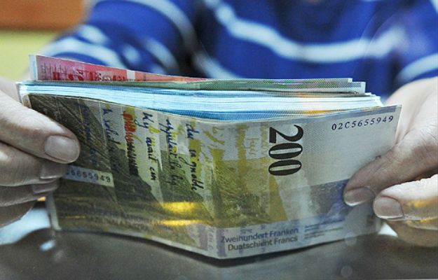 Frank szwajcarski najdroższy od początku kwietnia