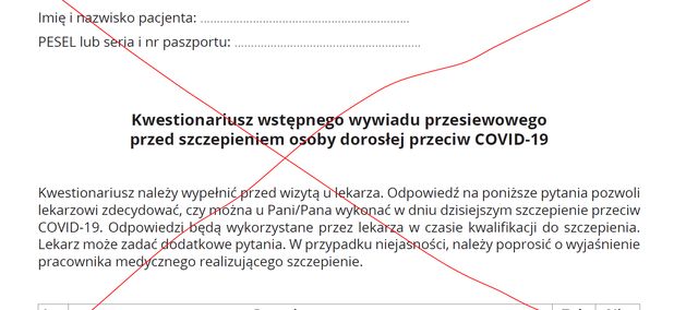 Nowy Kwestionariusz Kwalifikujacy Na Szczepienie Przeciw Covid 19 Sa Pytania Odnosnie Zakrzepicy Wp Abczdrowie