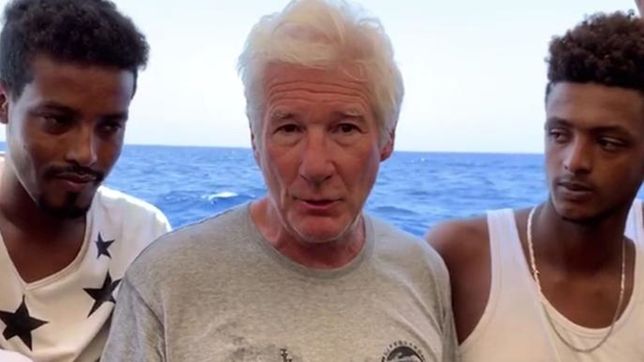 Richard Gere wspiera uchodźców.
