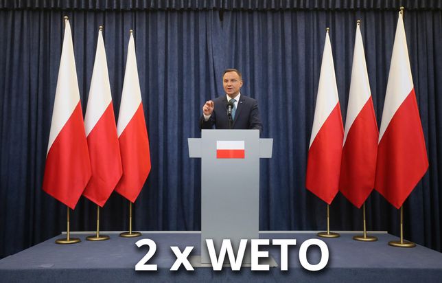 Znalezione obrazy dla zapytania duda weto
