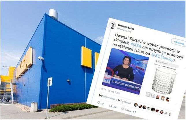 Afera w IKEA znalazła się na paskach wiadomości, tuż pod szklanką z... IKEA.