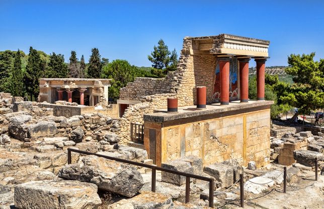 Atrakcje Grecji - ruiny pałacu w Knossos - WP Turystyka