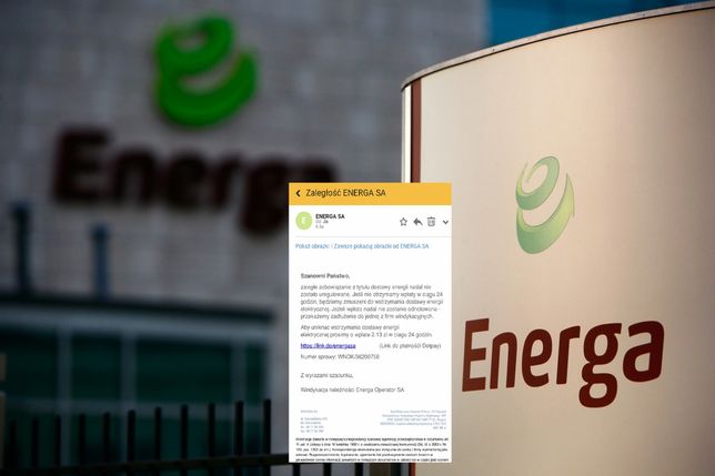 Otrzymałeś wiadomość od Energii o niewielkiej zaległości w opłatach za energię? Lepiej uważaj.