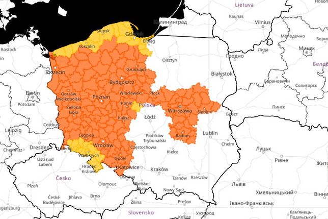 gdzie sa siedlce mapa Pogoda na 10 sierpnia. IMGW wydaje alarm dla większości kraju 