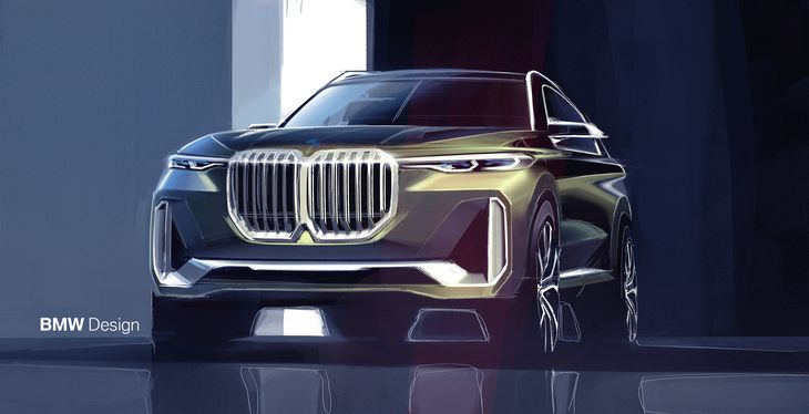 Szkic konceptu BMW X7 może służyć jako wskazówka do wyglądu X8.