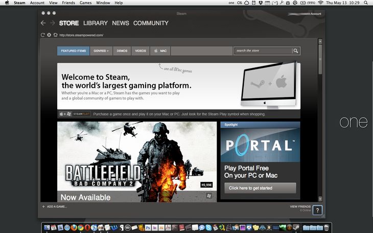 portal on steam for mac