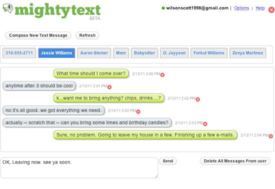 does mightytext work on iphone