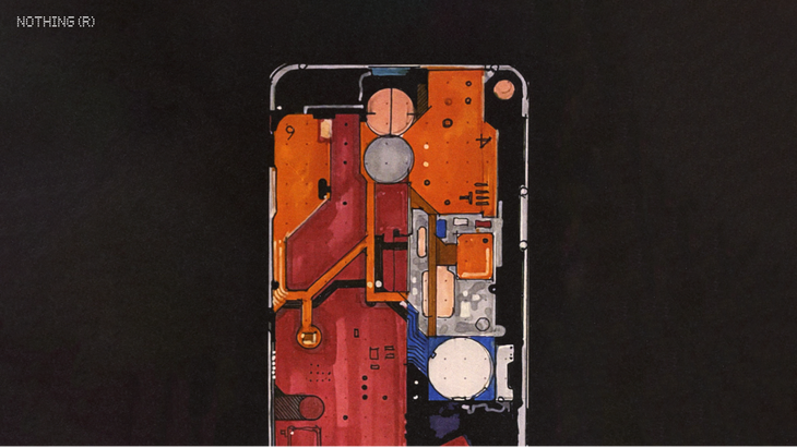 Nothing Phone (1) - jedna z wielu grafik koncepcyjnych opracowanych wraz z inżynierami