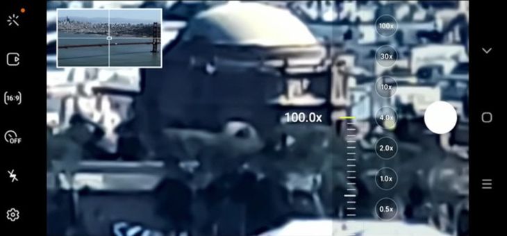 This is how Samsung advertised the 100x zoom on the Galaxy S20 Ultra