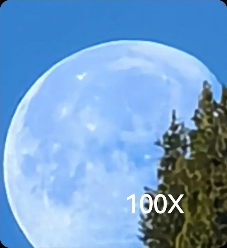 The photo promoted by Huaweia with 100x zoom