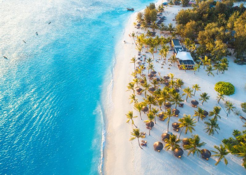 Piękne plaże na Zanzibarze