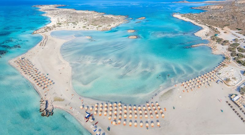 Plaża Elafonissi, Kreta, Grecja