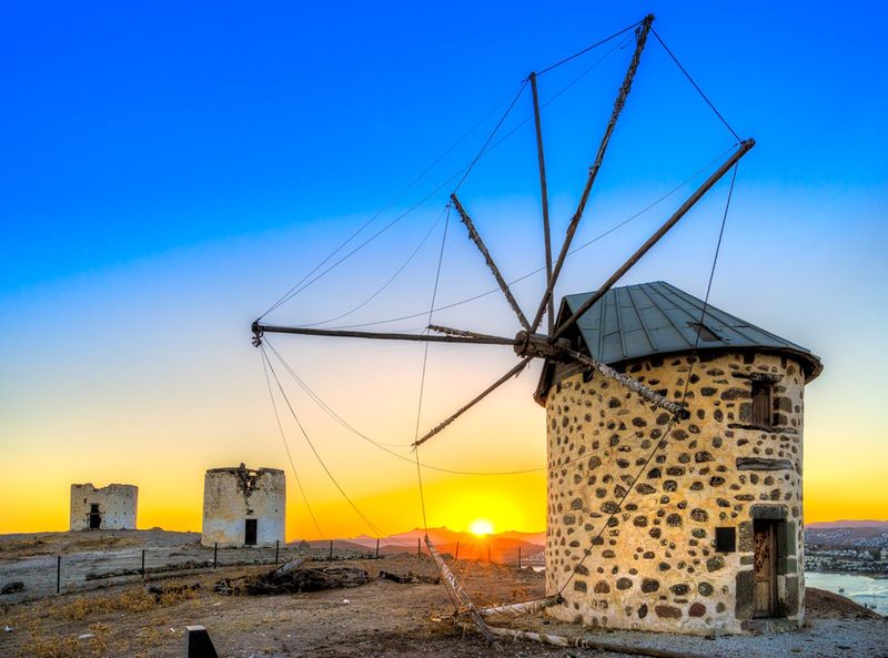 Stary wiatrak w Bodrum