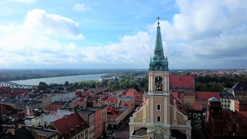Stare Miasto w Toruniu - widok z wieży ratuszowej