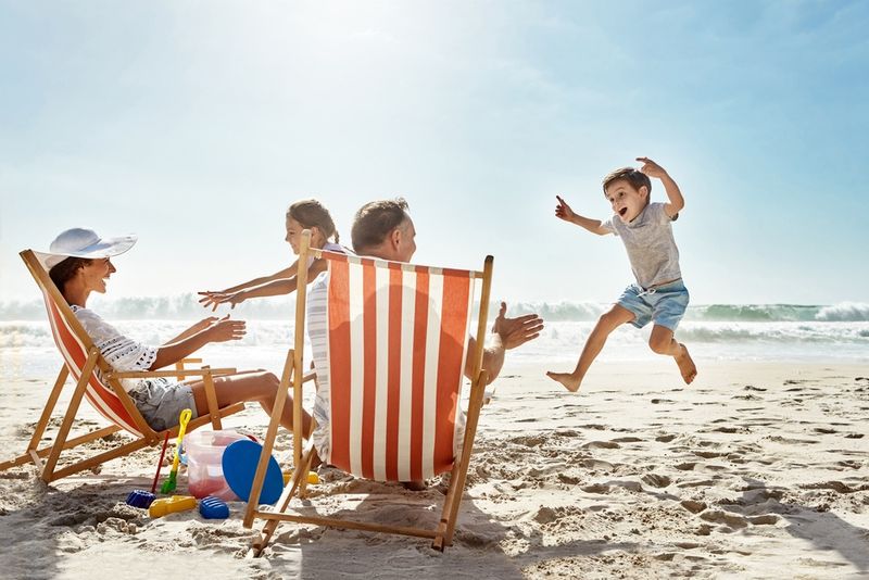 Rodzina na plaży