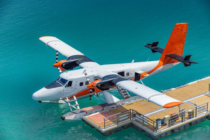 Taksówka powietrzna na Malediwach