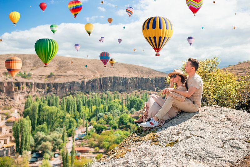 Widok na piękną Kapadocję