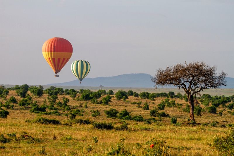 Lot balonem w Masai Mara