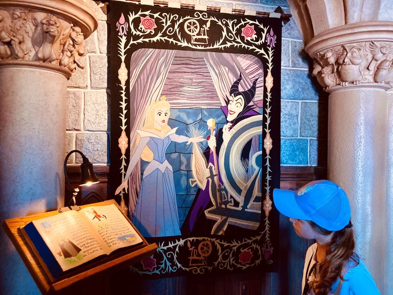 Zamek w Disneylandzie i jego wnętrze