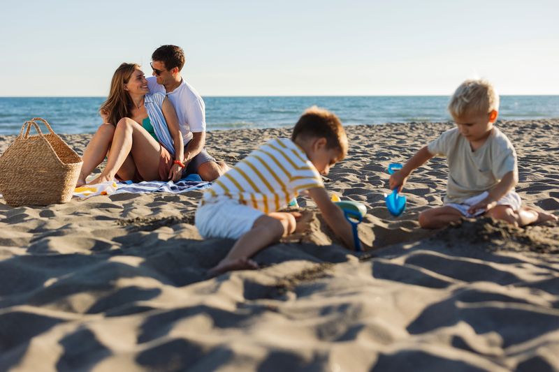 Rodzina na plaży