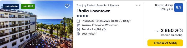 Oferta do Turcji