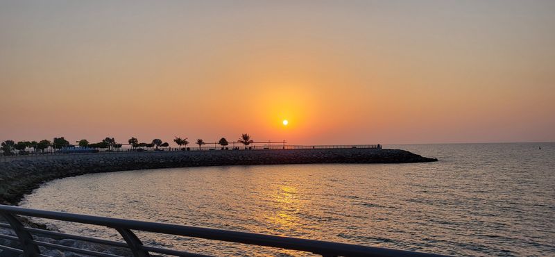 Zachód słońca nad Zatoką Perską