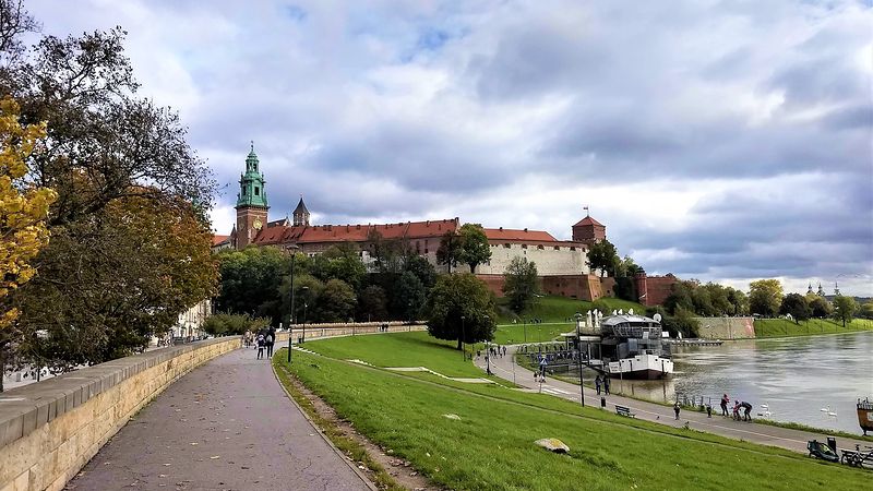 Zamek na Wawelu jesienią