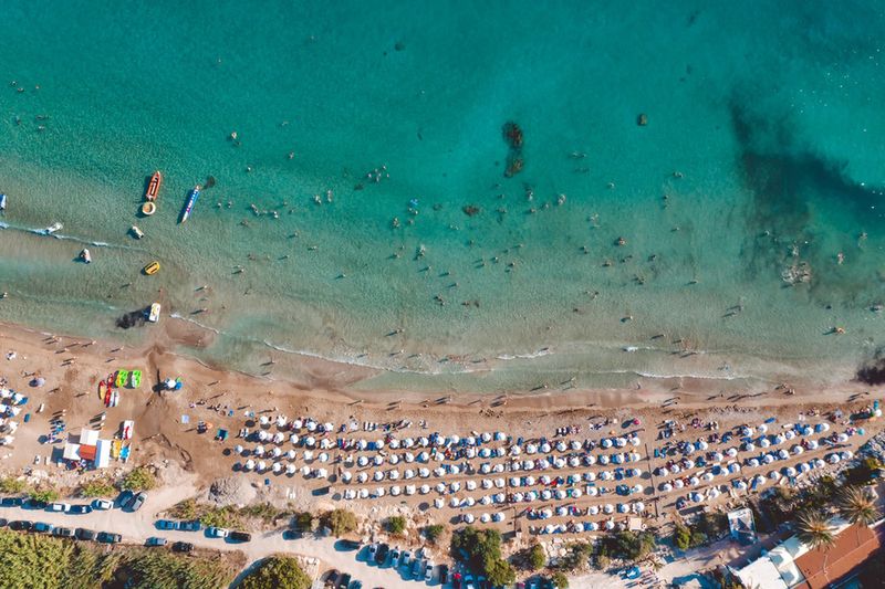 Coral Bay Beach z góry