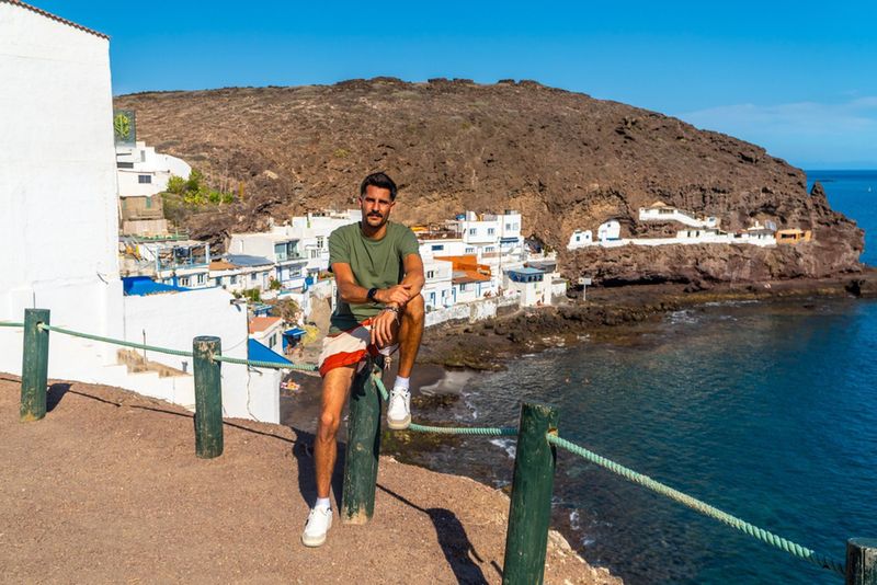 Turysta na wyspie Gran Canaria