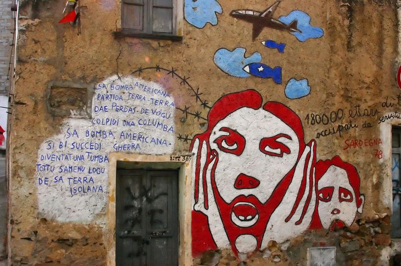 Murale w miasteczku Orgosolo na Sardynii