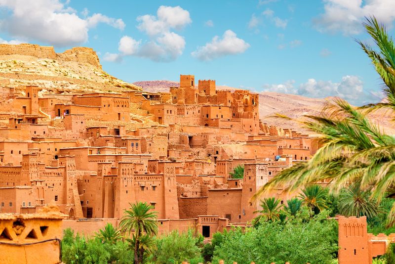Ksar Ait Ben Haddou w górach Atlas