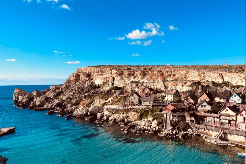 Atrakcja Malty, scenografia filmu "Popeye" (1980) 