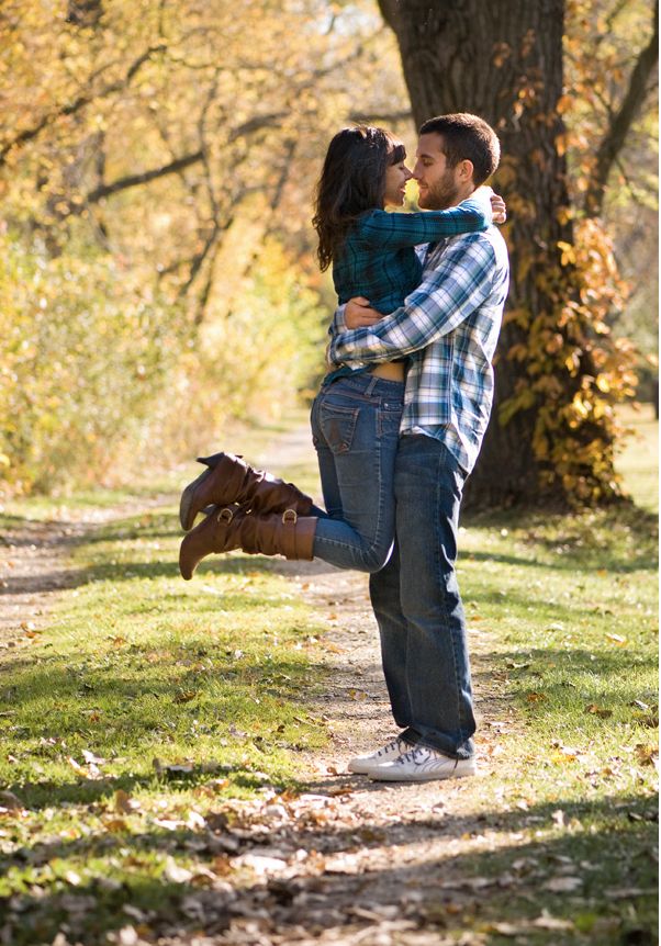 And... he sweeps her off her feet!