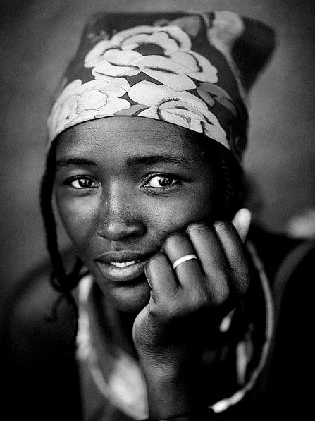 Portret kobiety afrykańskiej 