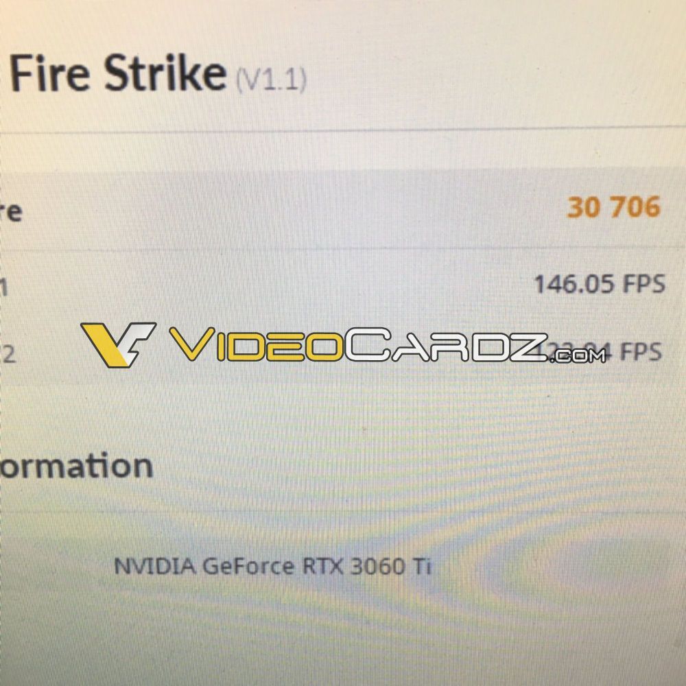 Nvidia GeForce RTX 3060Ti - wydajność w 3DMark Fire Strike