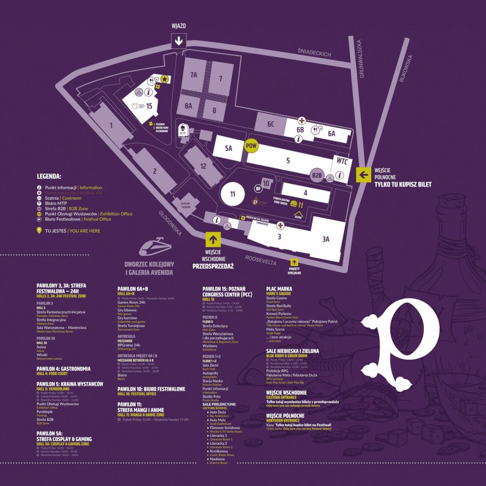 Pyrkon mapa
