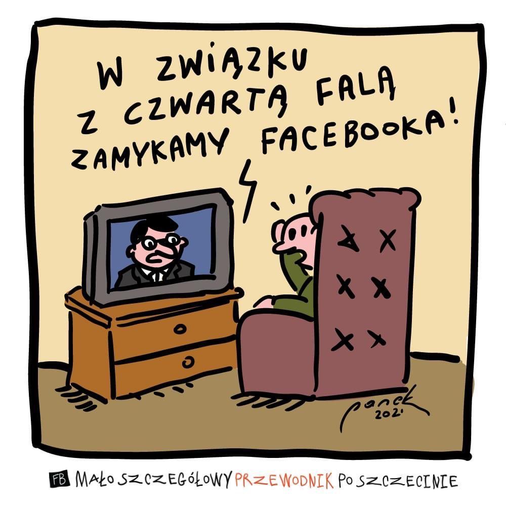 Awaria Facebook - mem