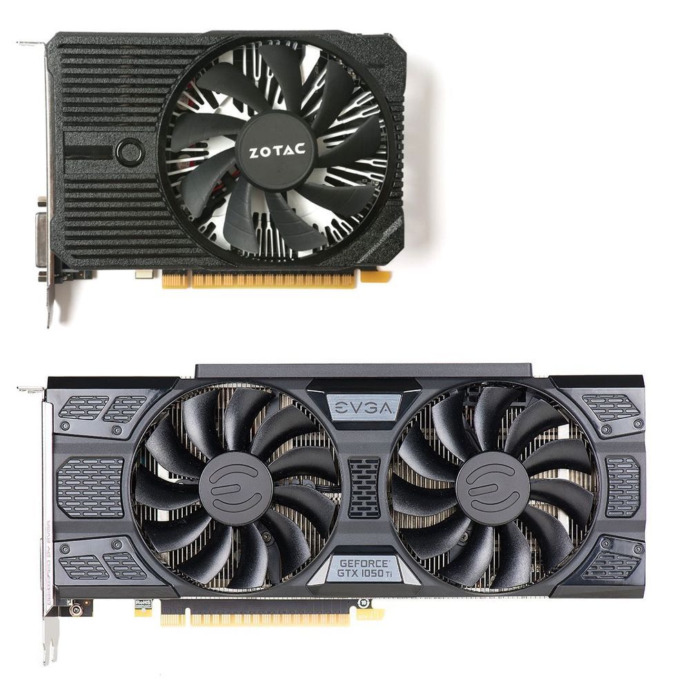 EVGA i Zotac GeForce GTX 1050 Ti