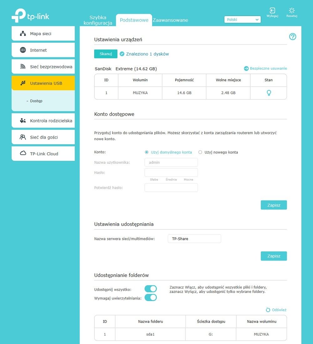 TP-Link Konfiguracja Podstawowa