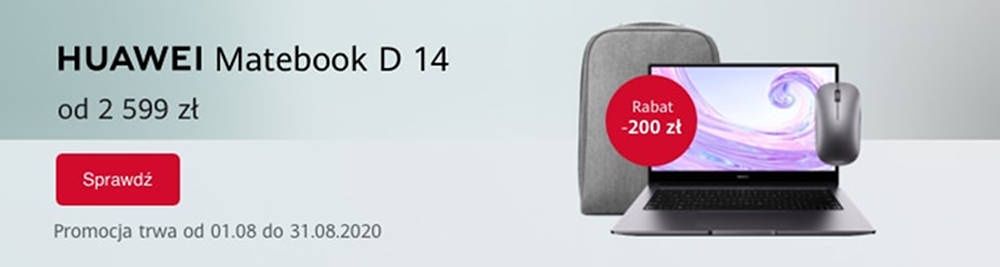 Huawei Matebook D14 promocja