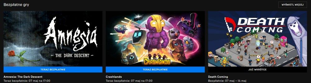 Epic Games Store darmowe gry
