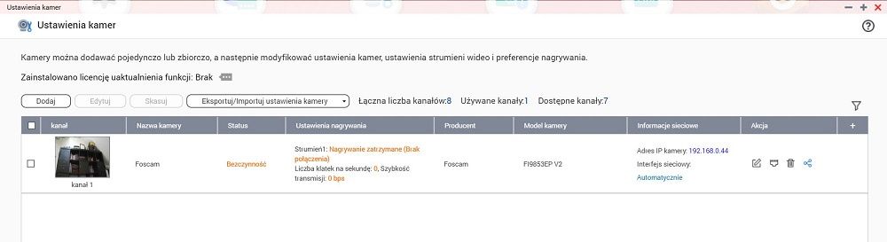 QNAP Guardien QGD-1600P - zastosowanie w QVR Pro