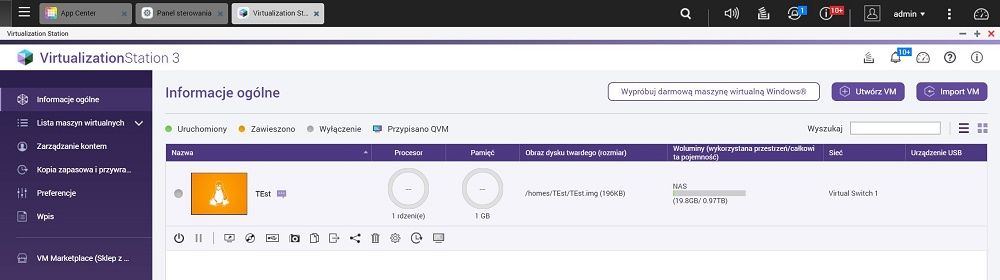 QNAP QTS - Virtualization Station 3
