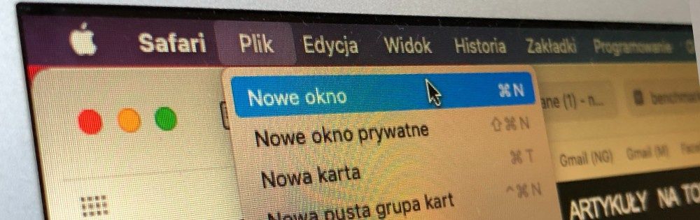Skróty klawiaturowe MacOS - Safari