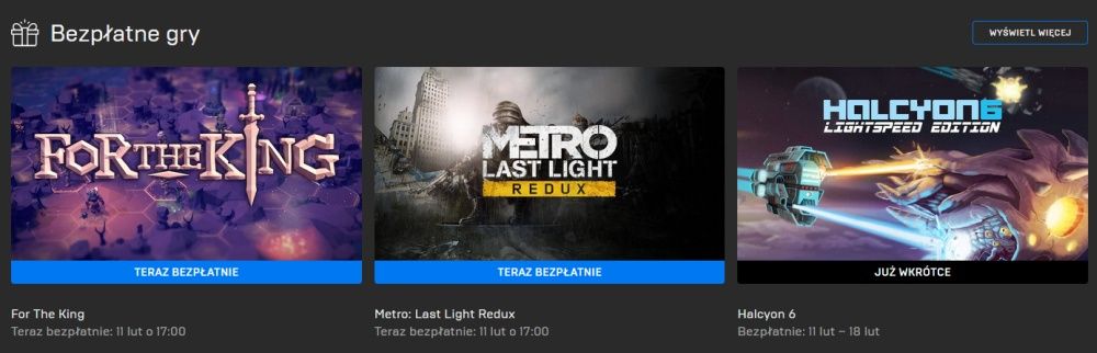 Epic Games Store darmowe gry