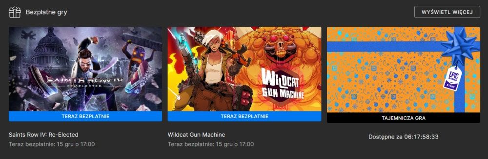 Epic Games Store darmowe gry