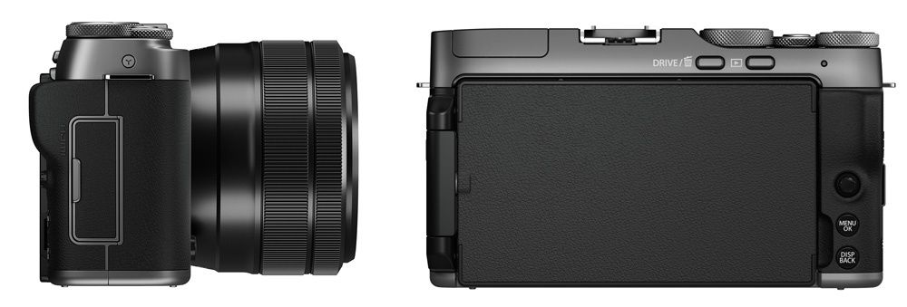 Fujifilm X-A7 tył bok