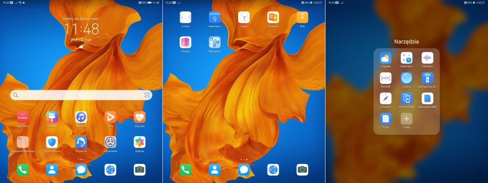 Huawei Mate Xs okna